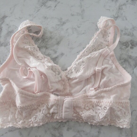 Felina Bralette M Medium Pink Lace Wireless - Picture 2 of 4